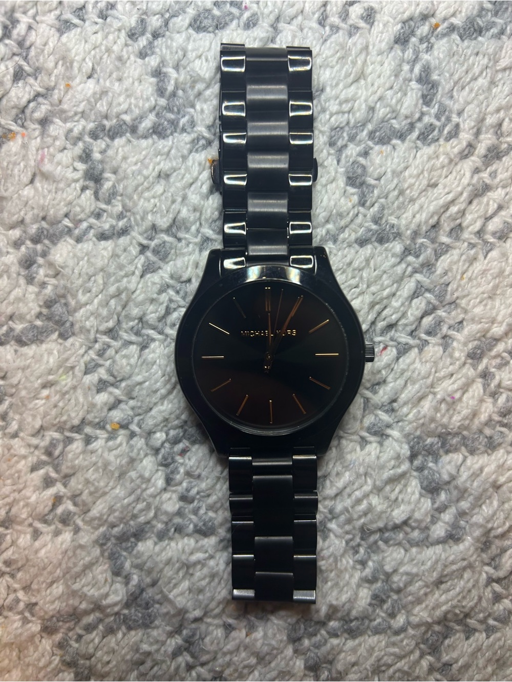 Michael Kors MK3227 Black Stainless Steel Watch | Women’s Minimalist Watch